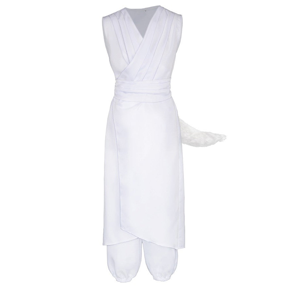 Kurama YuYu Hakusho white Cosplay Costume Outfits Halloween Carnival Suit  