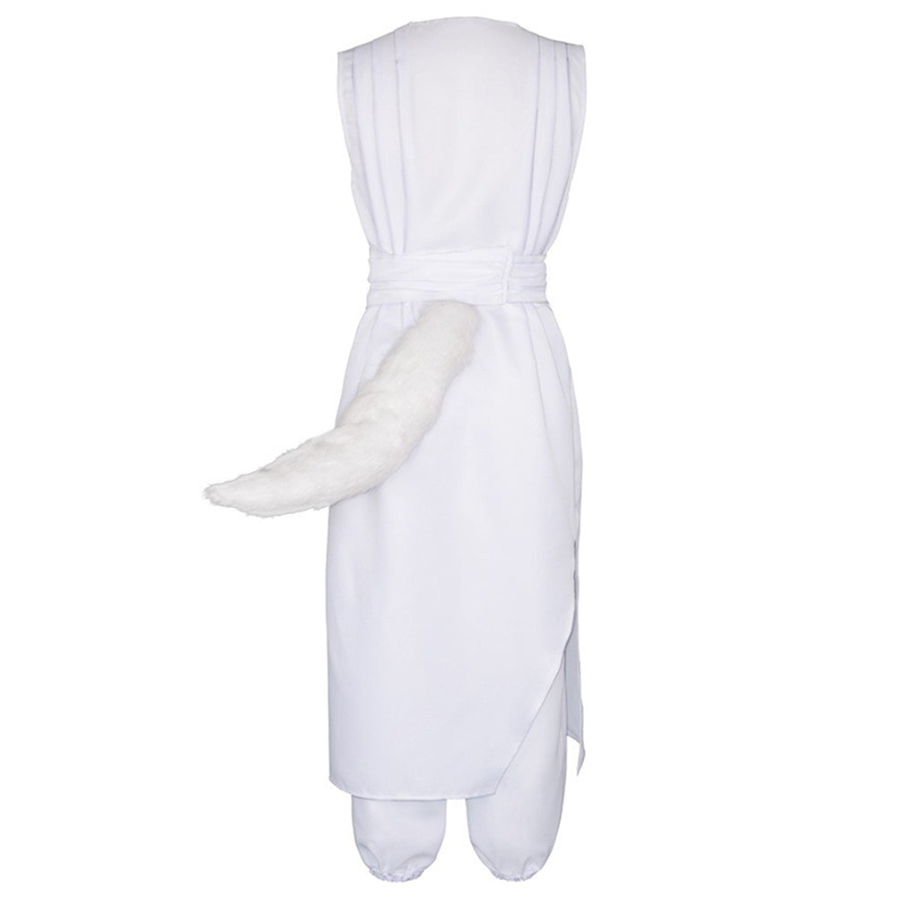 Kurama YuYu Hakusho white Cosplay Costume Outfits Halloween Carnival Suit  