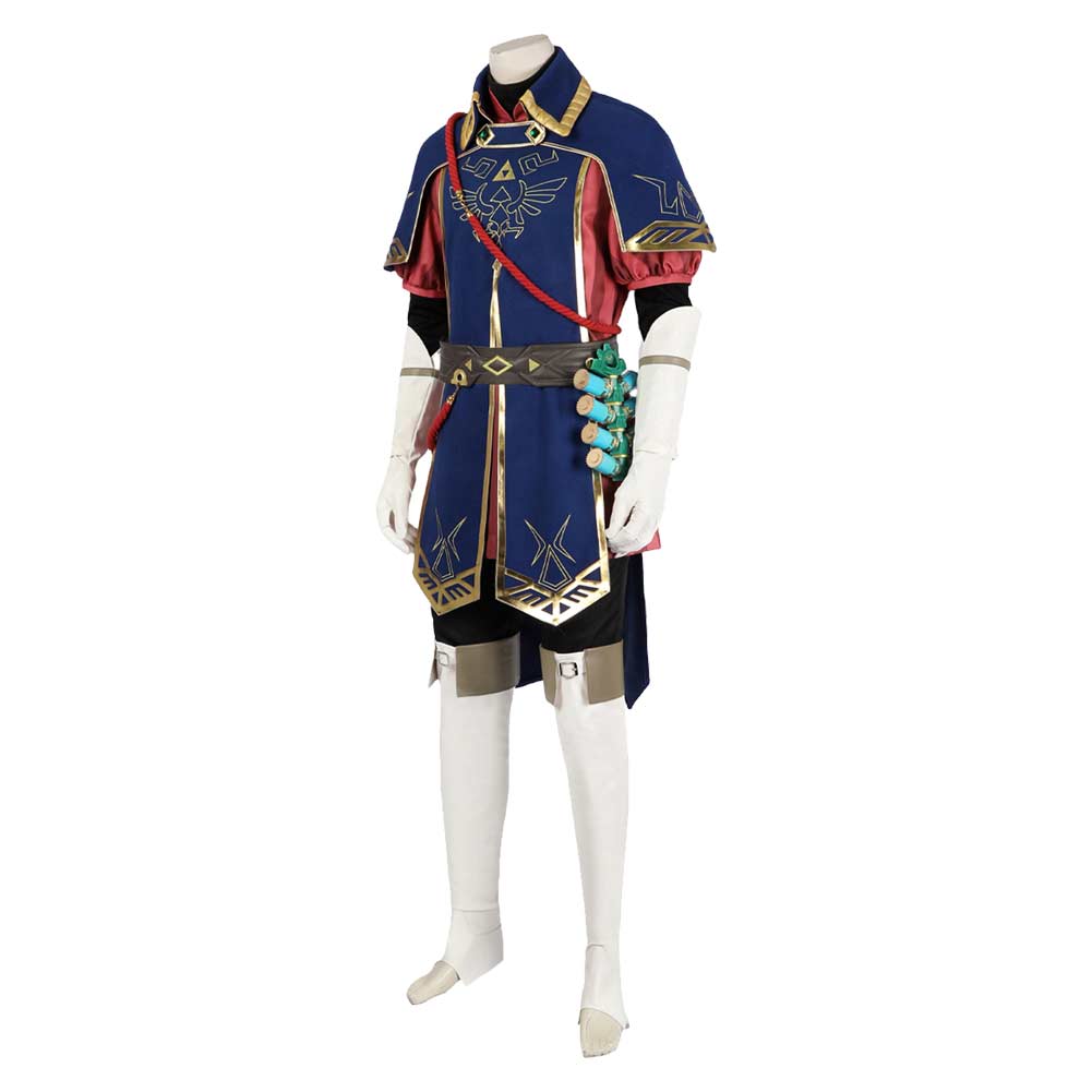 Link The Legend of Zelda Link Cosplay Costume blue Outfits Halloween Carnival Suit