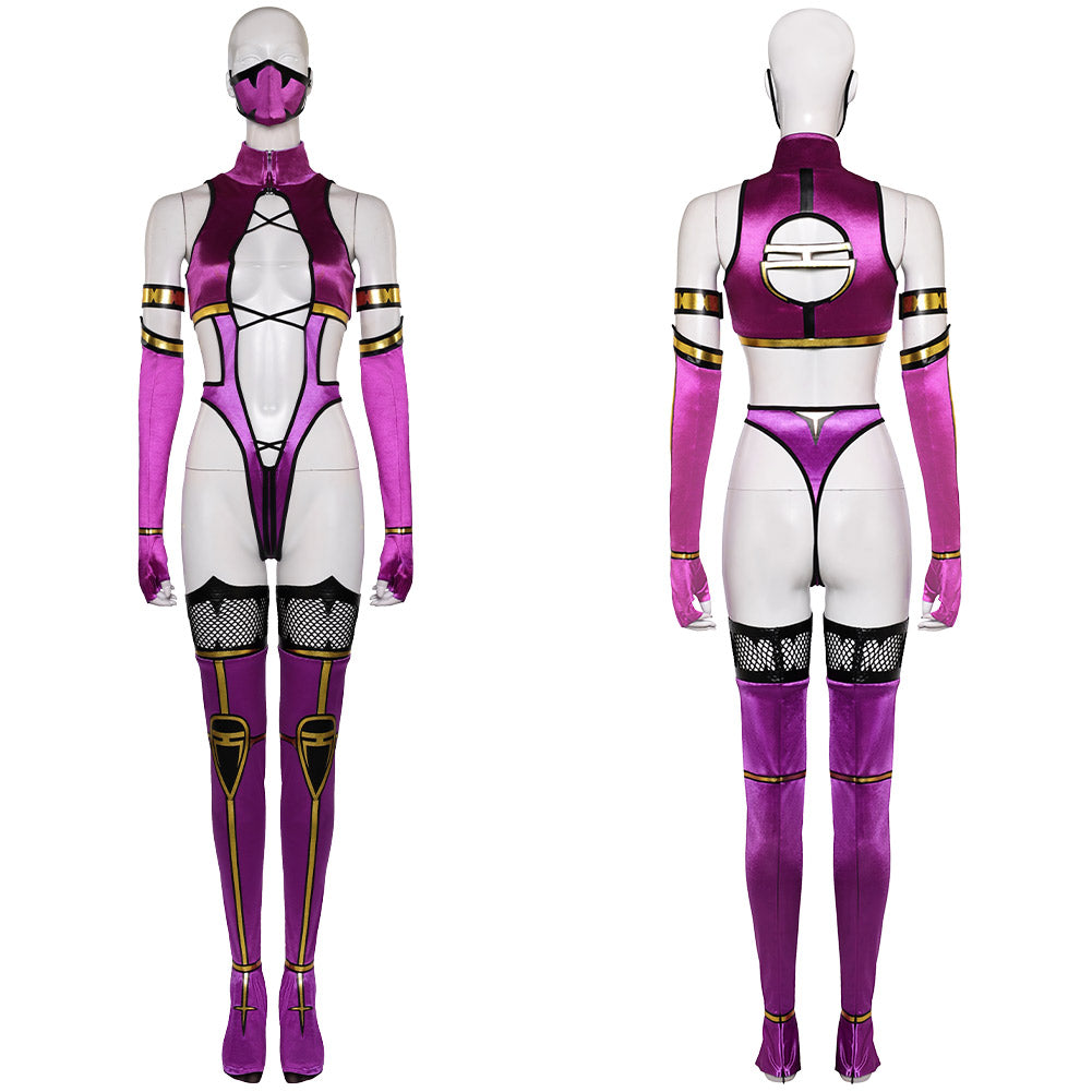 MK9 Mileena Cosplay Costume Mortal Kombat 9 Mileena Halloween Carnival Outfits