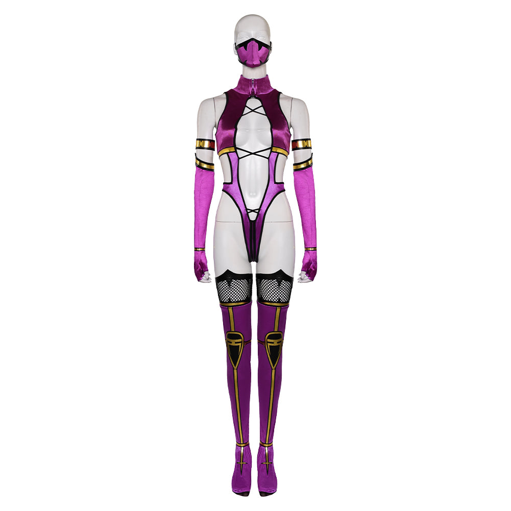 MK9 Mileena Cosplay Costume Mortal Kombat 9 Mileena Halloween Carnival Outfits