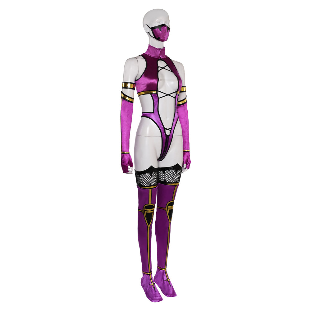 MK9 Mileena Cosplay Costume Mortal Kombat 9 Mileena Halloween Carnival Outfits