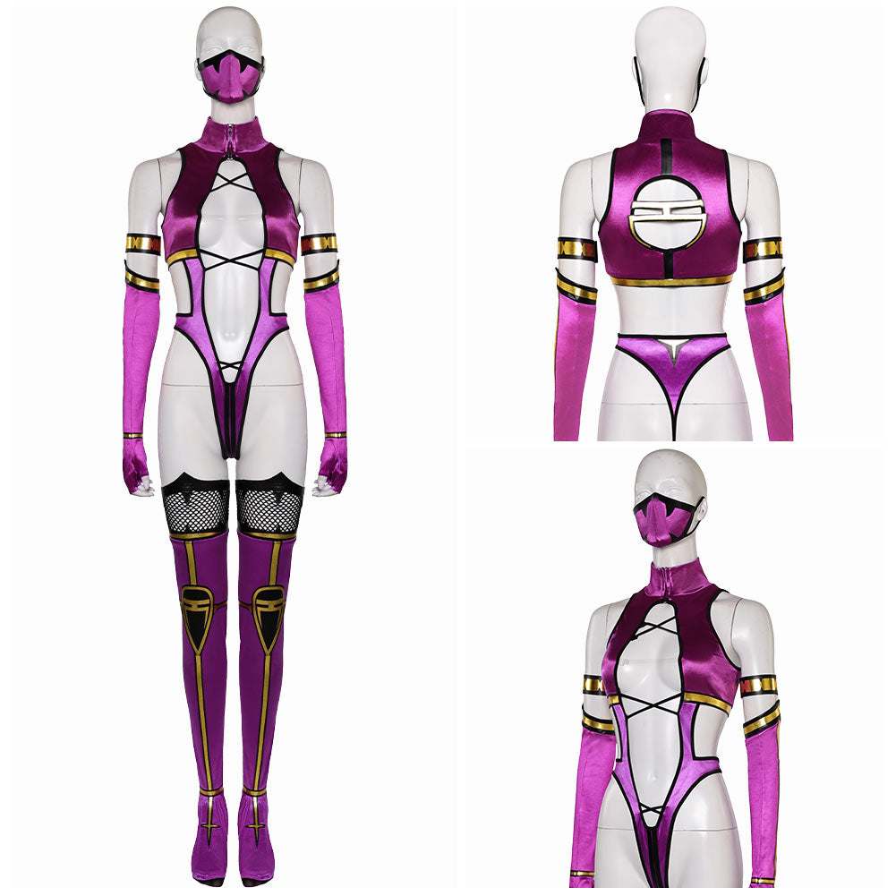 MK9 Mileena Cosplay Costume Mortal Kombat 9 Mileena Halloween Carnival Outfits