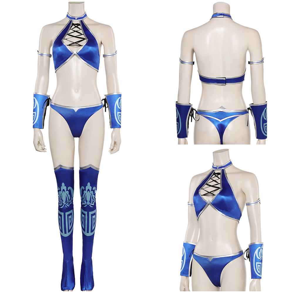 Mortal Kombat1 Kitana Bikini Cosplay Costume Sexy Outfits