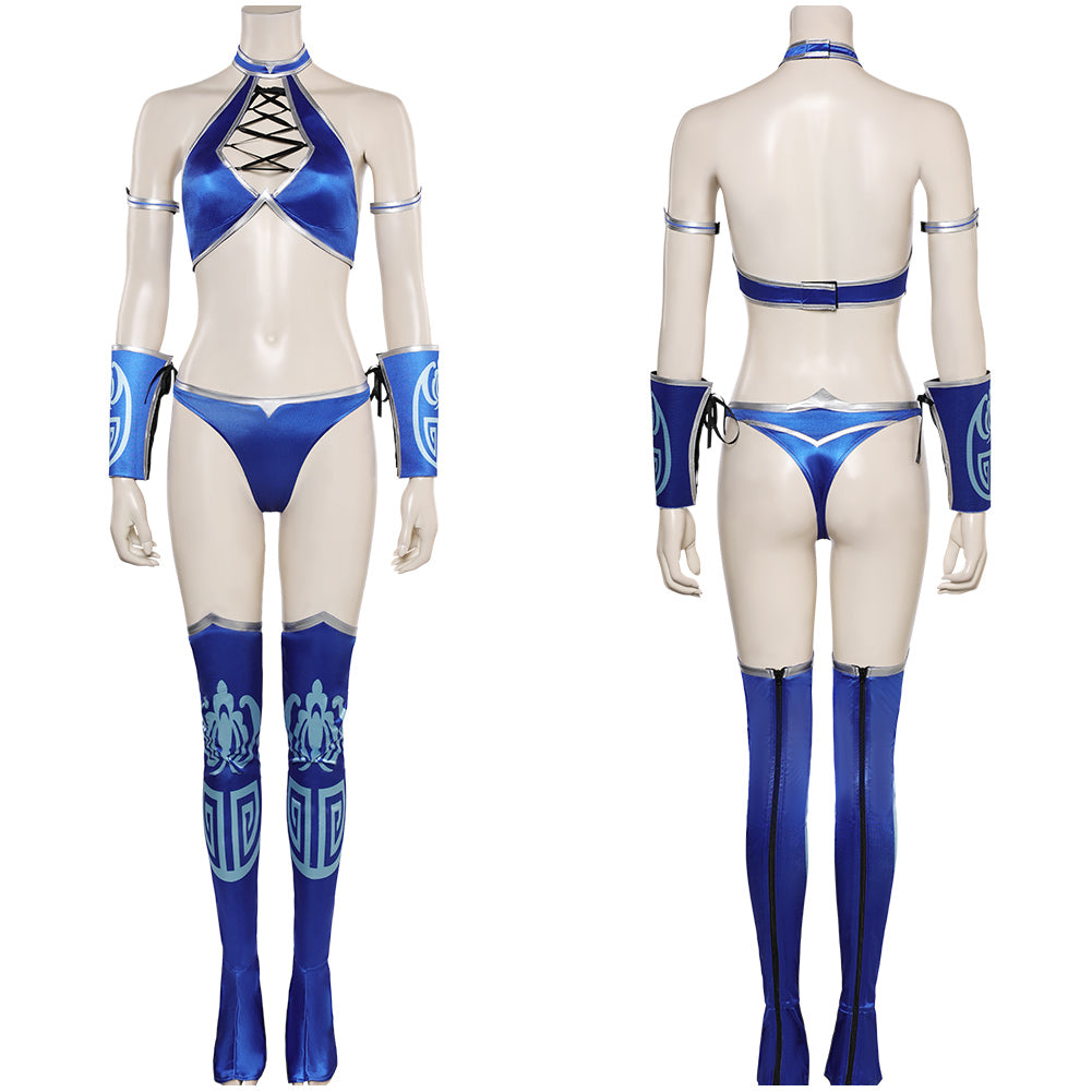 Mortal Kombat1 Kitana Bikini Cosplay Costume Sexy Outfits