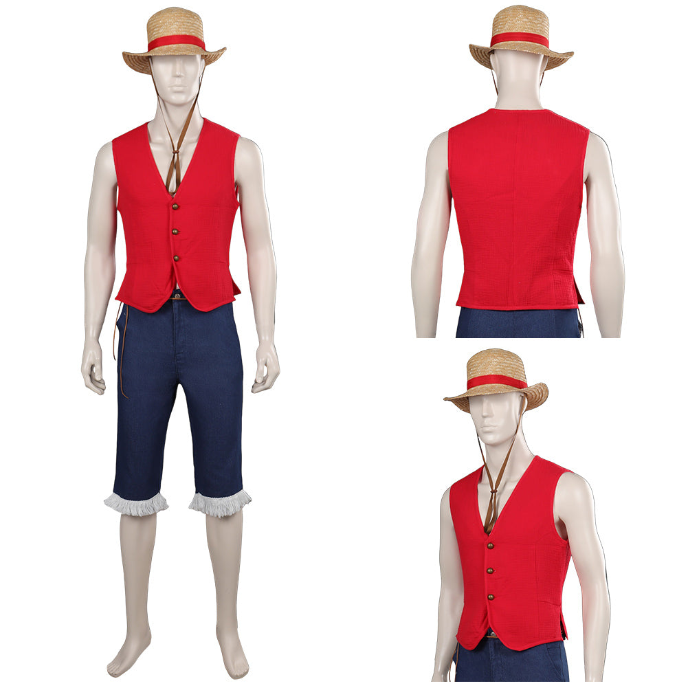 One Piece Luffy suit Cosplay Costume Halloween Carnival Outfits