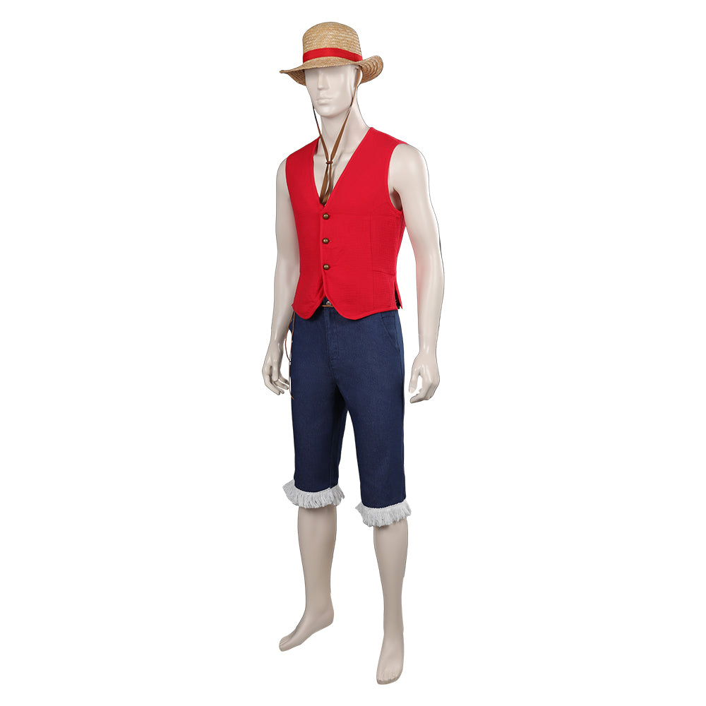 One Piece Luffy suit Cosplay Costume Halloween Carnival Outfits