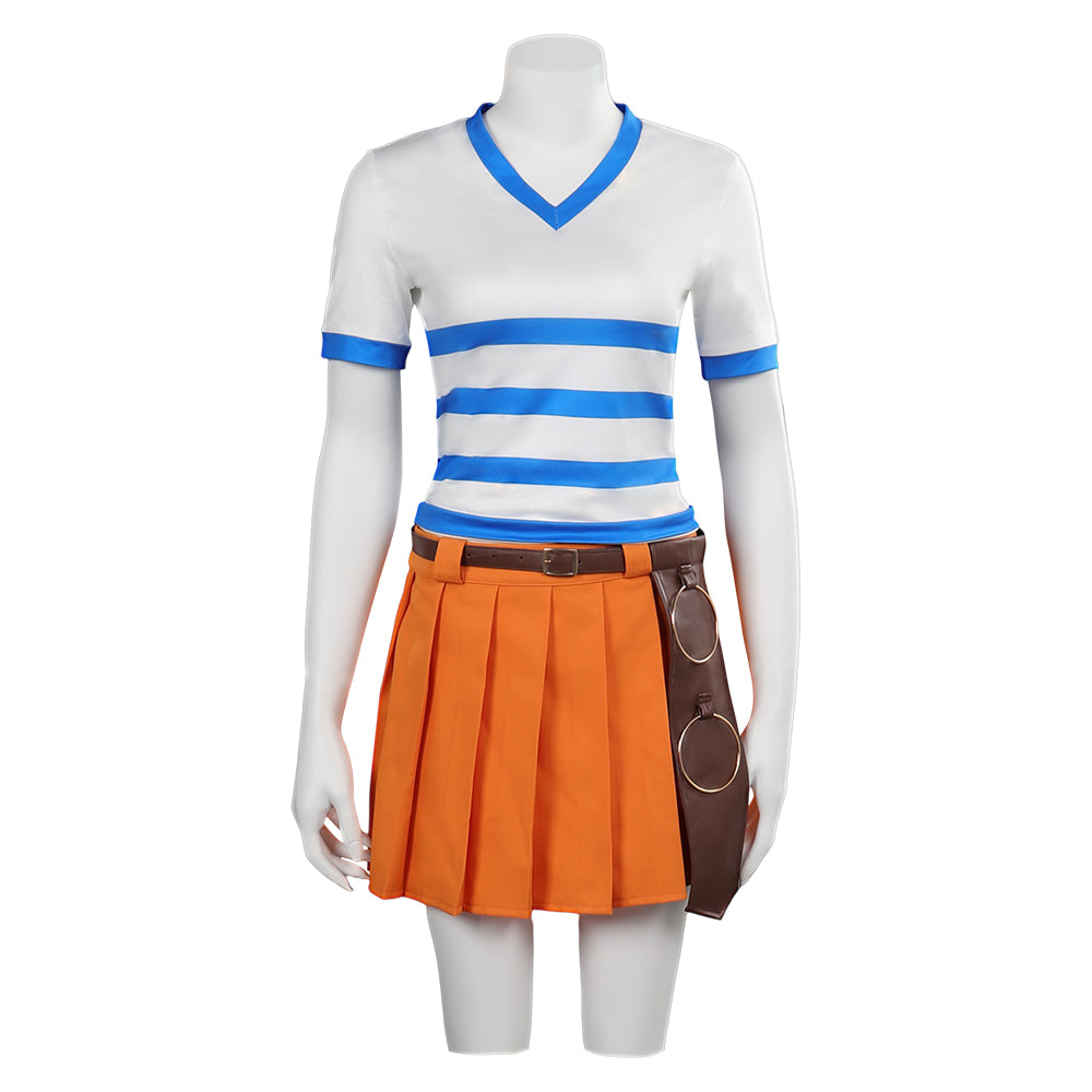 One Piece Nami Cosplay Costume Set Halloween Carnival Outfits