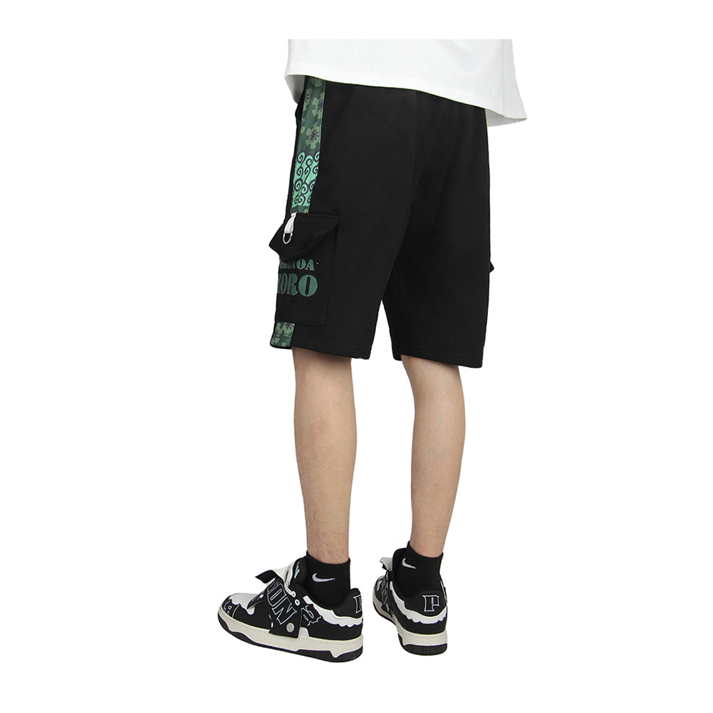 One Piece Roronoa Zoro Shorts Pocket Cargo Casual Loose Joggers Trousers Overalls