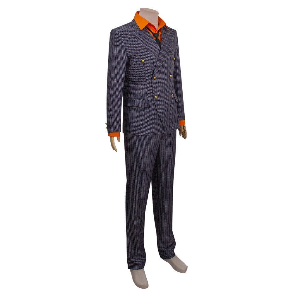 One Piece Sanji BLACK Suit Cosplay Costume Halloween Carnival Outfits