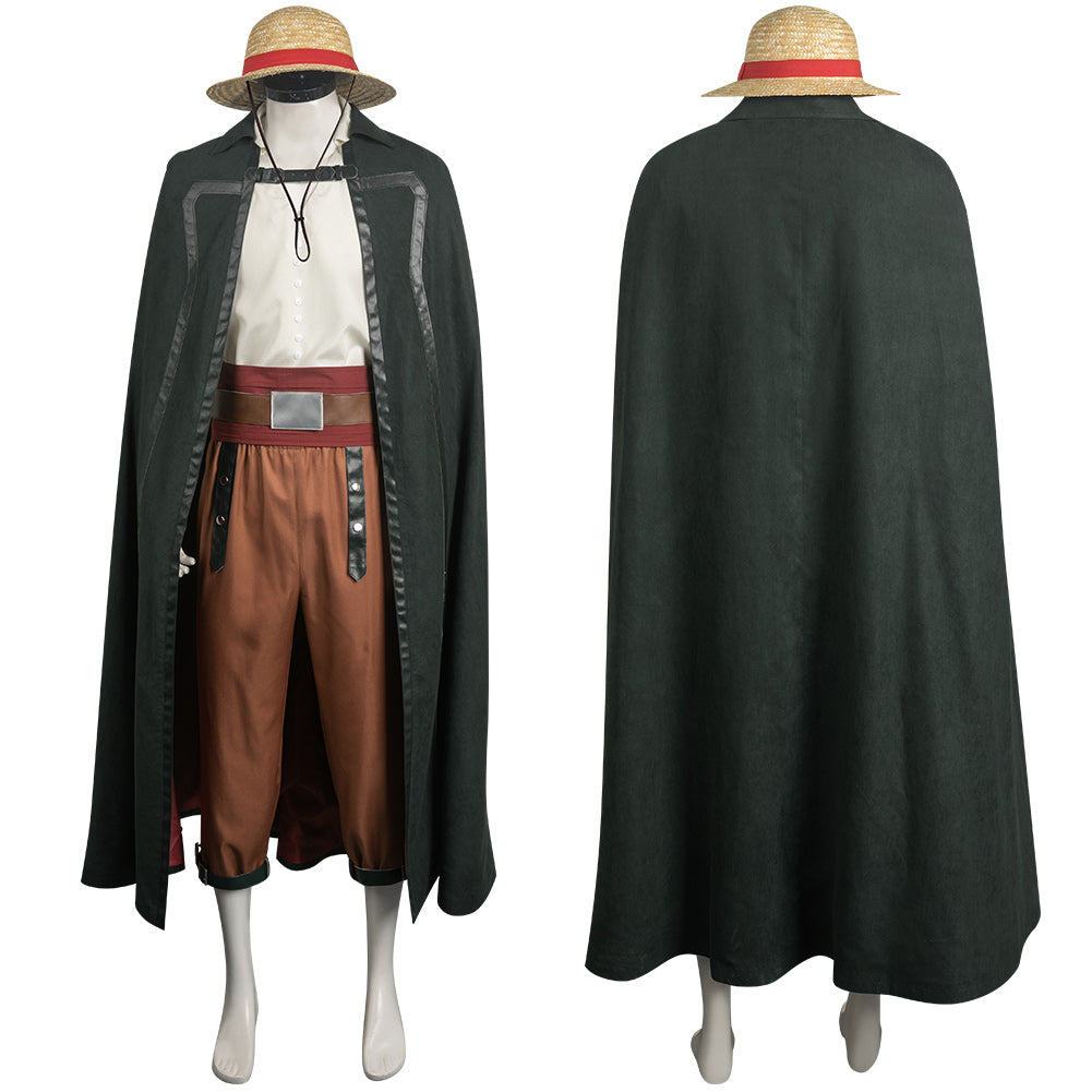 One Piece Shanks Cosplay Costume pirate Halloween Carnival Outfits