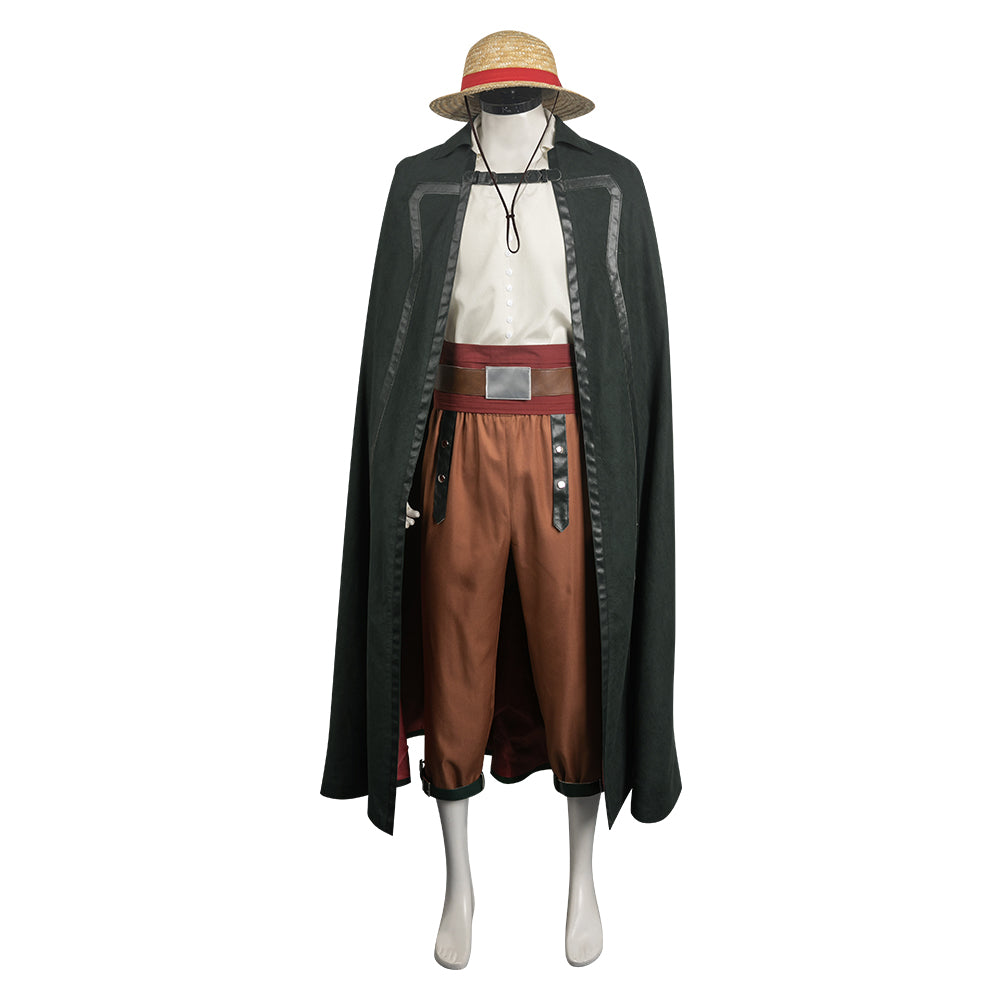 One Piece Shanks Cosplay Costume pirate Halloween Carnival Outfits