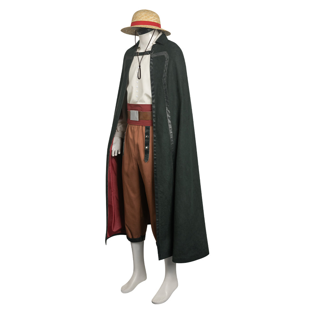 One Piece Shanks Cosplay Costume pirate Halloween Carnival Outfits