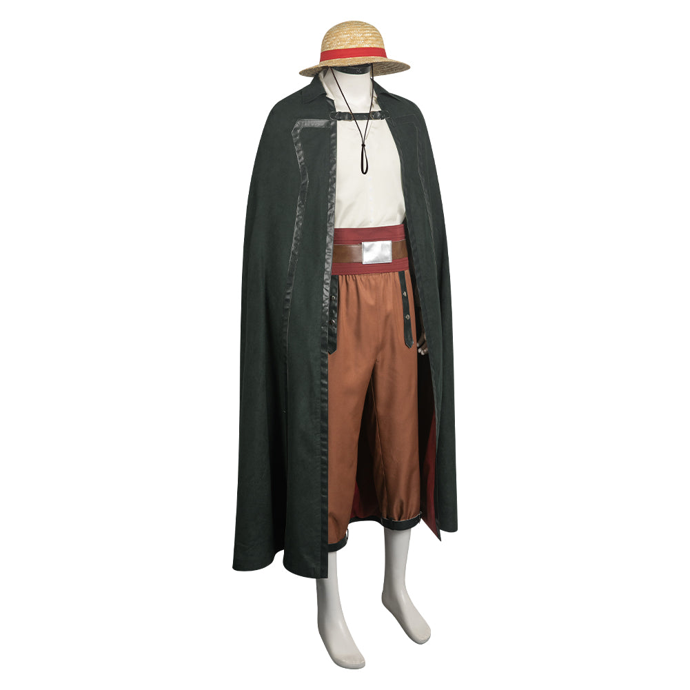 One Piece Shanks Cosplay Costume pirate Halloween Carnival Outfits