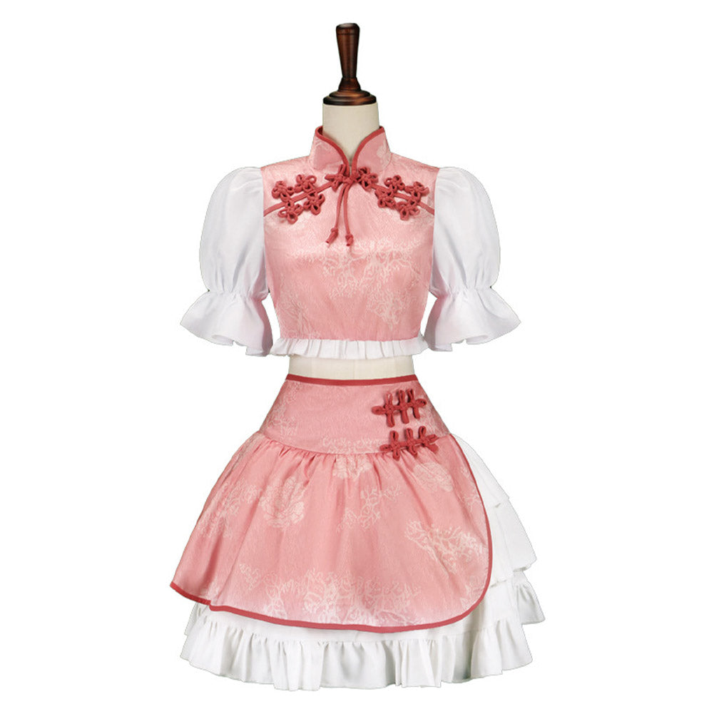 Puella Magi Madoka Magica Kaname Madoka Cheongsam Cosplay Costume Outfits