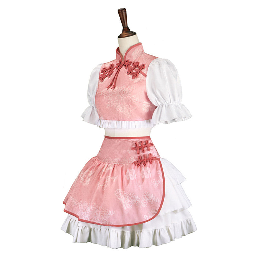 Puella Magi Madoka Magica Kaname Madoka Cheongsam Cosplay Costume Outfits