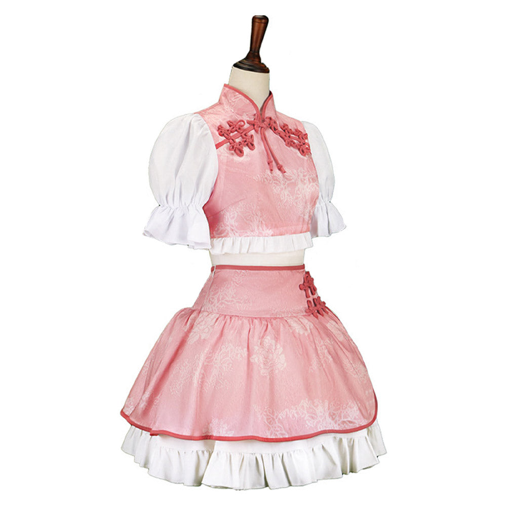 Puella Magi Madoka Magica Kaname Madoka Cheongsam Cosplay Costume Outfits