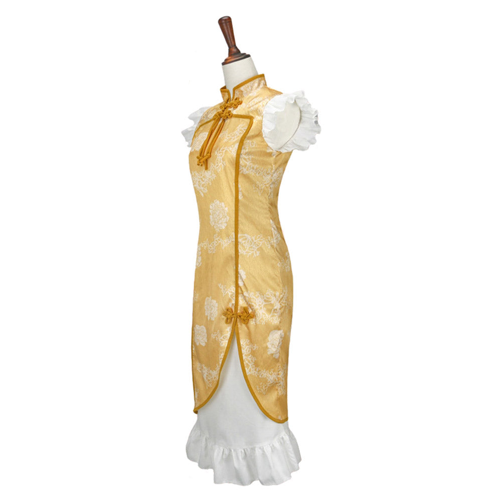 Puella Magi Madoka Magica Mami Tomoe Cheongsam Cosplay Outfits