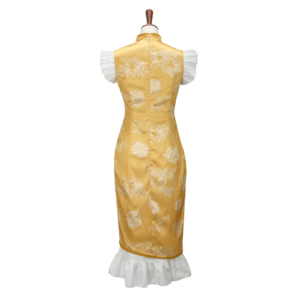 Puella Magi Madoka Magica Mami Tomoe Cheongsam Cosplay Outfits