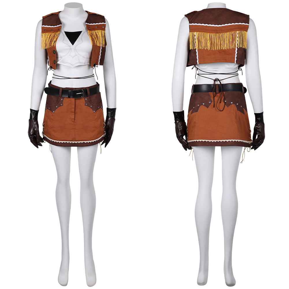 Tifa Final Fantasy Tifa Cosplay Costume Halloween Carnival Outfits  