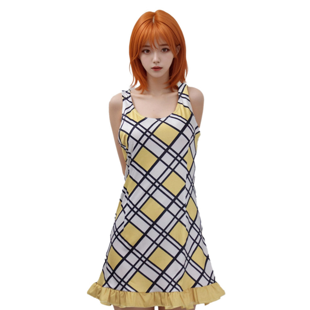 Tv One Piece Nami Dress sleeveless dress Cosplay Costume Halloween Carnival Outfits