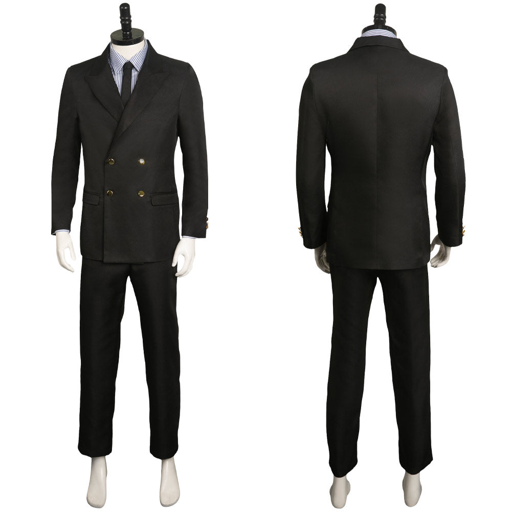 TV One Piece Sanji black Suit Cosplay Halloween Carnival Costume