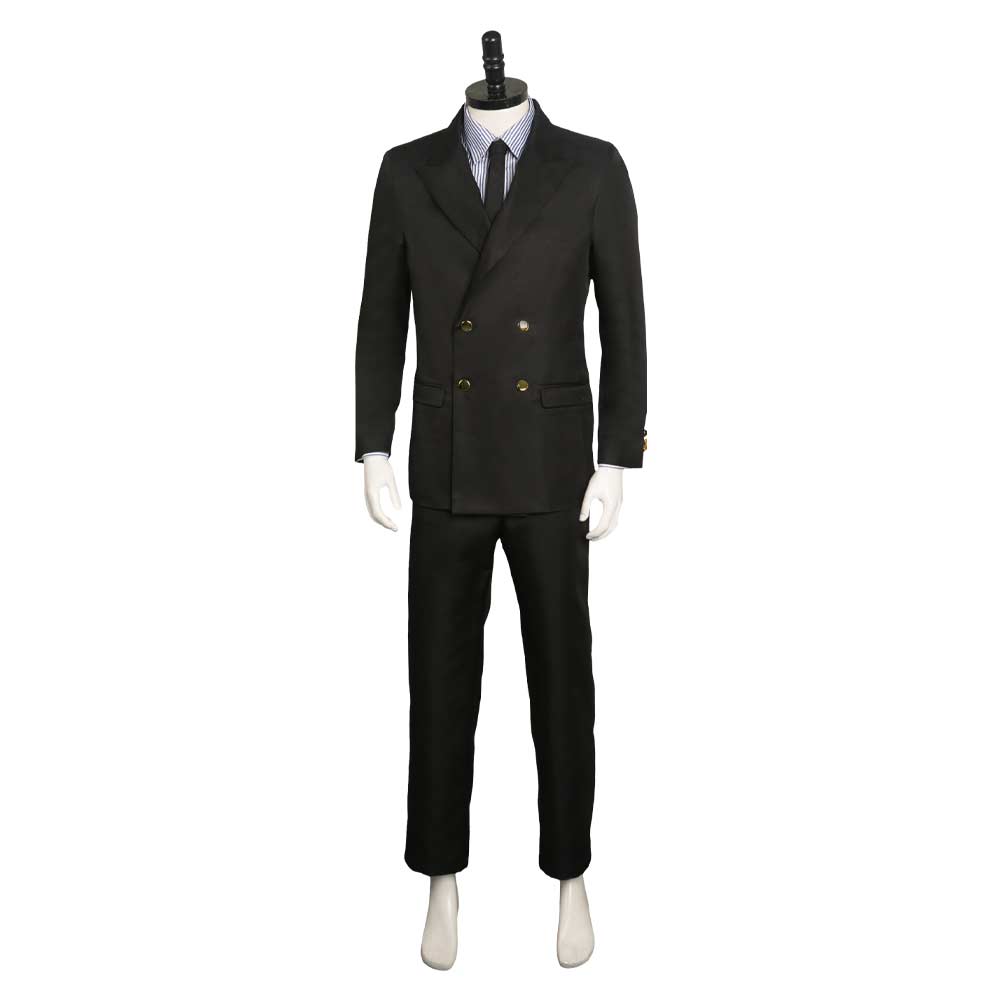 TV One Piece Sanji black Suit Cosplay Halloween Carnival Costume