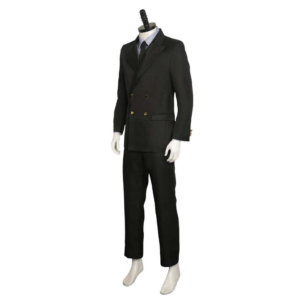 TV One Piece Sanji black Suit Cosplay Halloween Carnival Costume