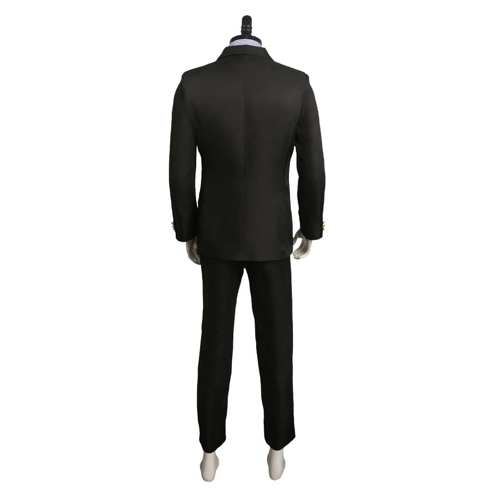 TV One Piece Sanji black Suit Cosplay Halloween Carnival Costume